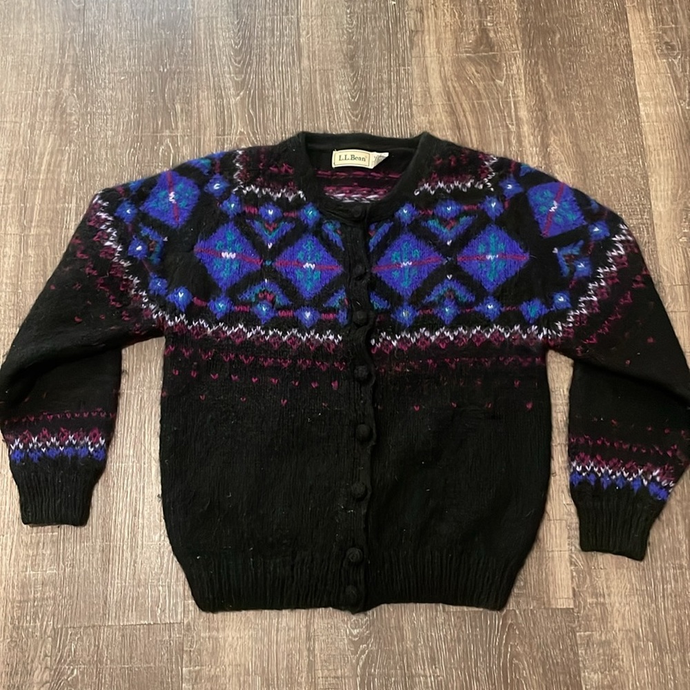 Vintage (1970s) LL Bean Cardigan. Sz Medium. - Picture 12 of 12
